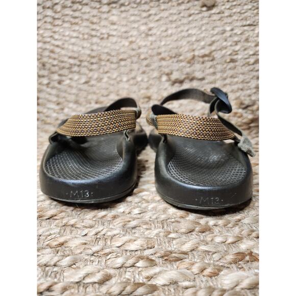 Chaco Mens Brown Strap Vibram Sole Hiking Sandals Size 13 Summer Beach main image 5